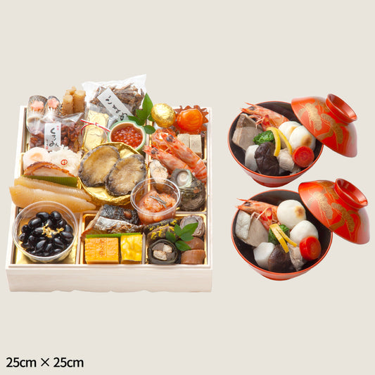 【2026】二人用プレミアムおせち 博多雑煮付　27品